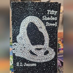 Black and Silver Rhinestone Decor Book Cover
